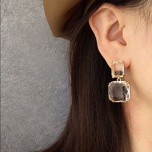 🔥 Gold plated shiny crystal Drop Earrings